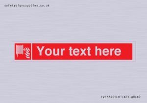 Custom Fire hose reel Sign